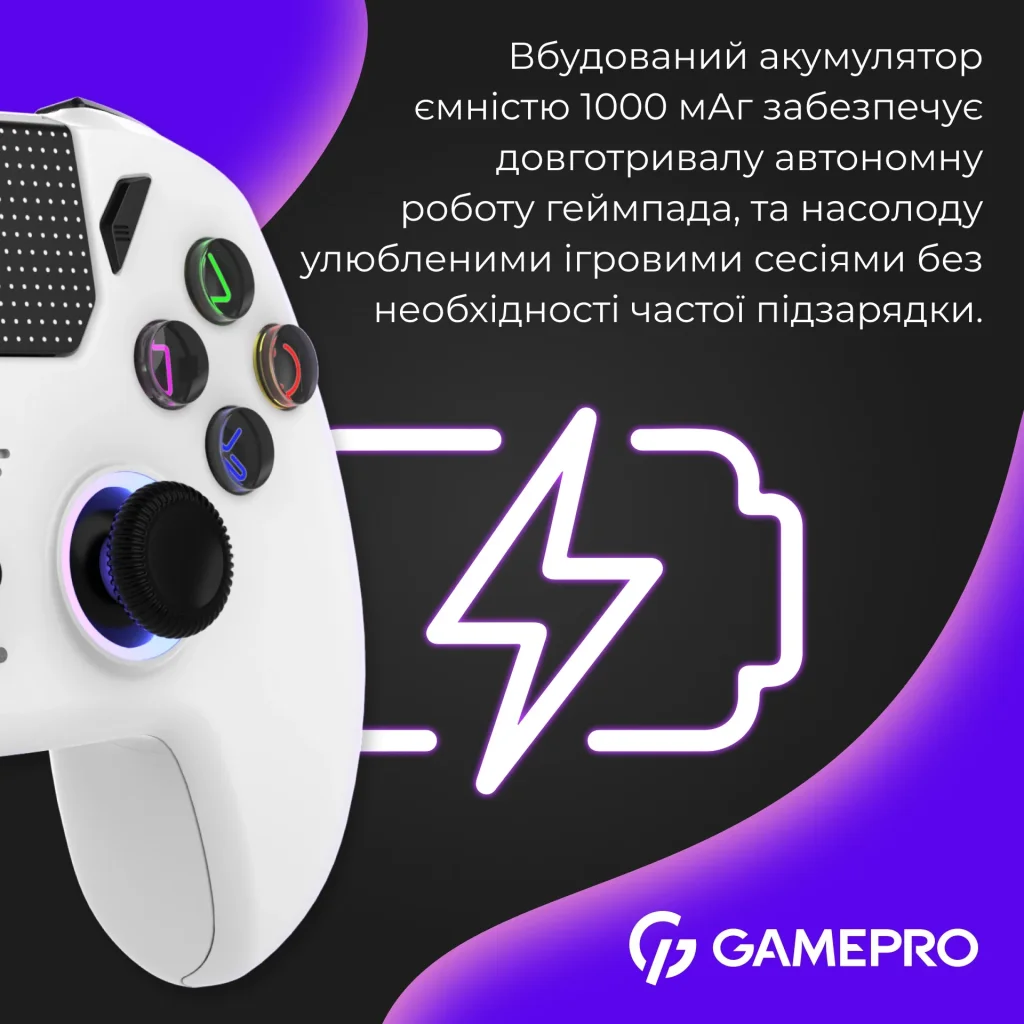 Геймпад GamePro GPS13W White UA