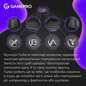 Геймпад GamePro GPX13B Black UA
