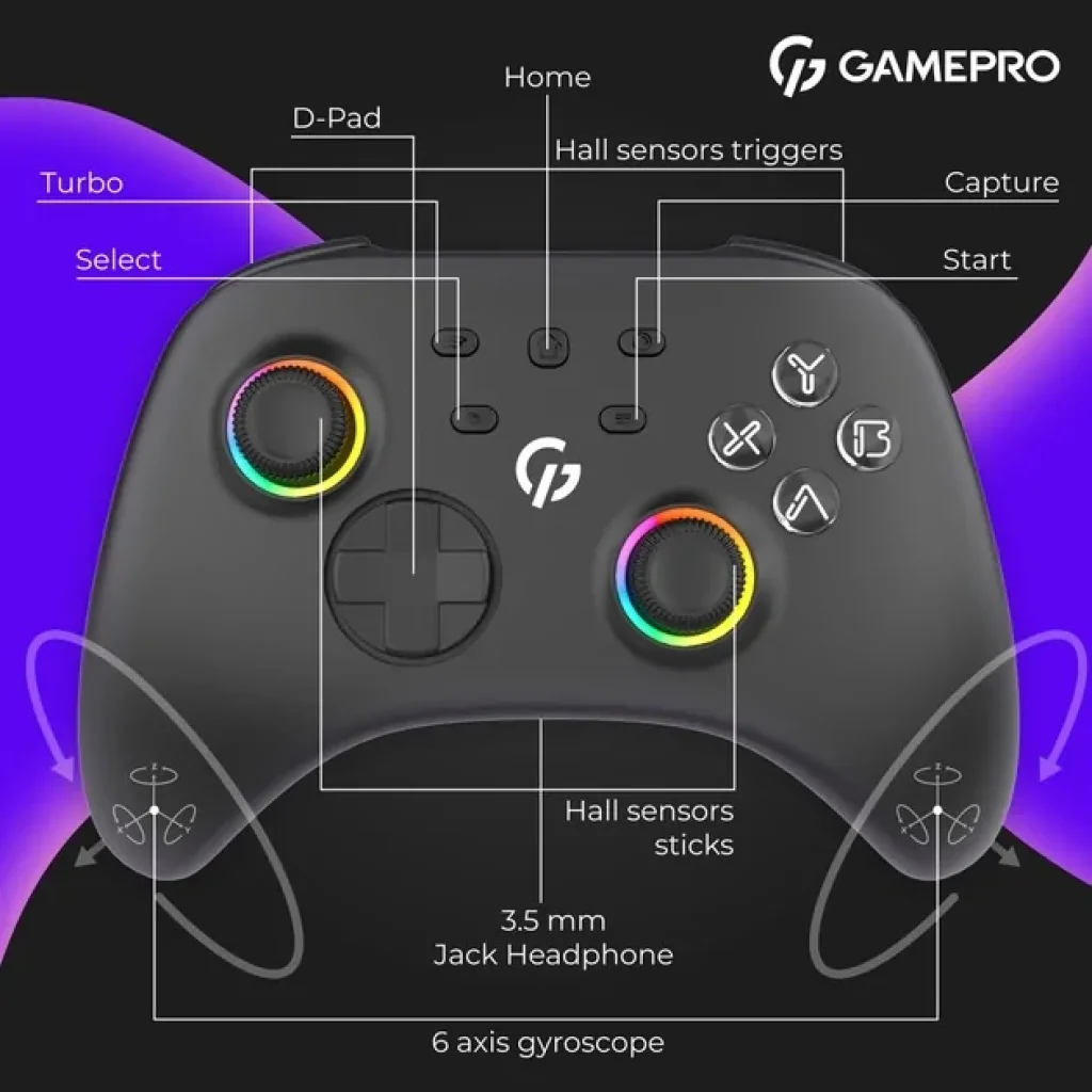 Геймпад GamePro GPX13B Black UA