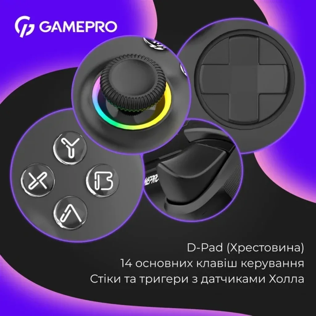 Геймпад GamePro GPX13B Black UA