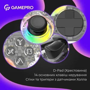 Геймпад GamePro GPX13T Transparent UA