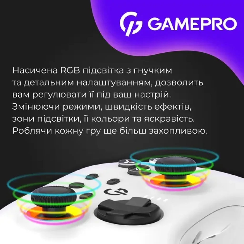 Геймпад GamePro GPX13W White UA