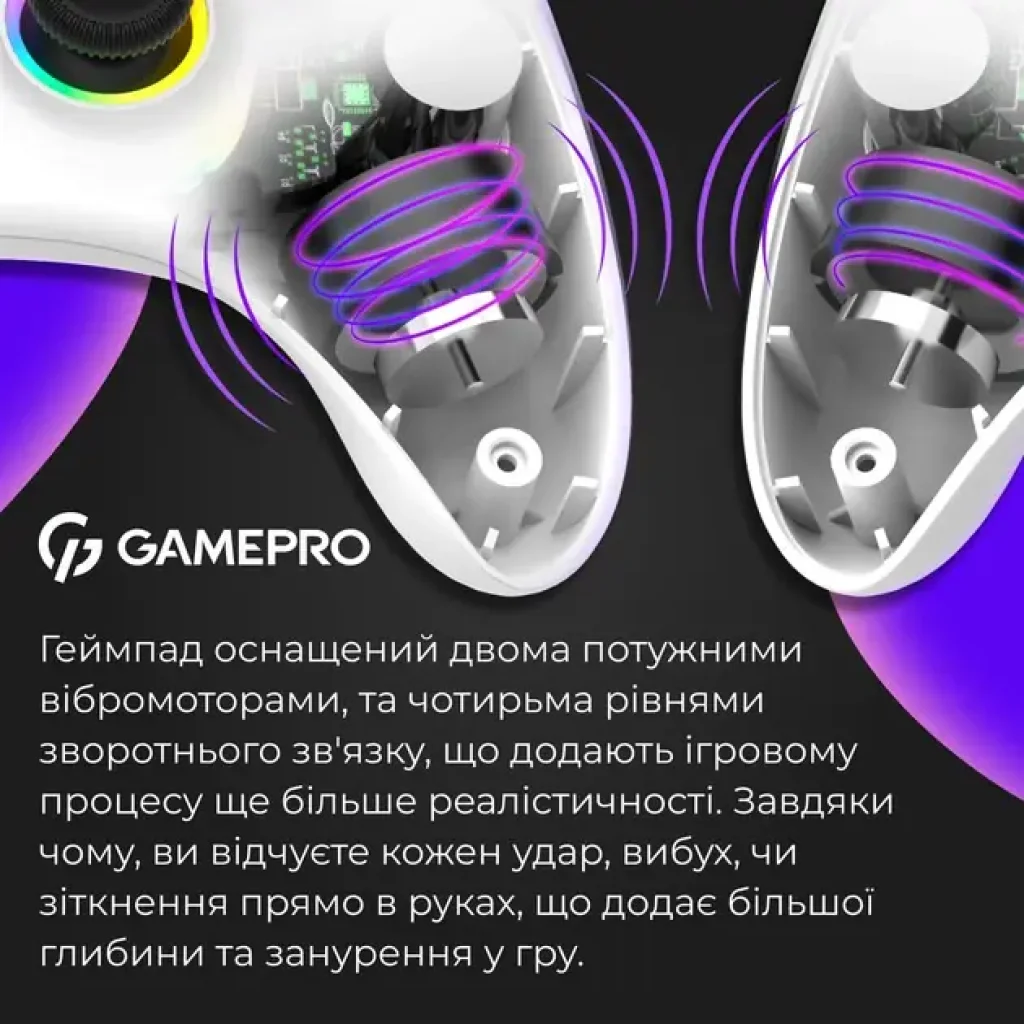 Геймпад GamePro GPX13W White UA