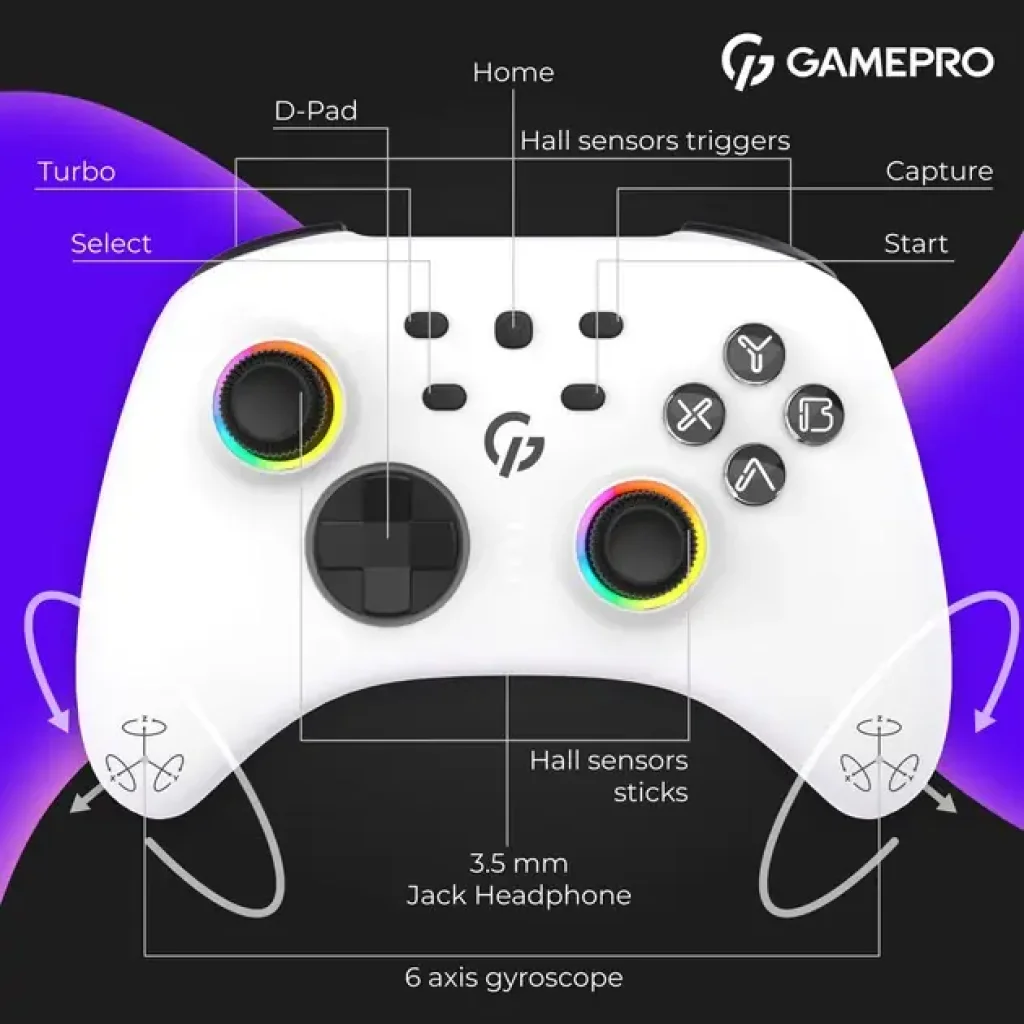 Геймпад GamePro GPX13W White UA