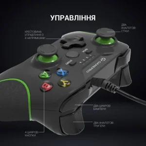 Геймпад GamePro MG450B Black/Green UA