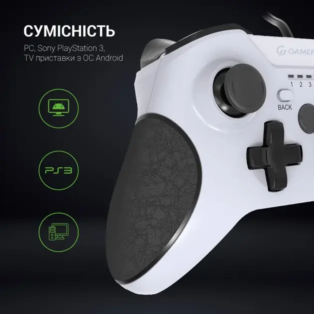 Геймпад GamePro MG450W White/Black UA