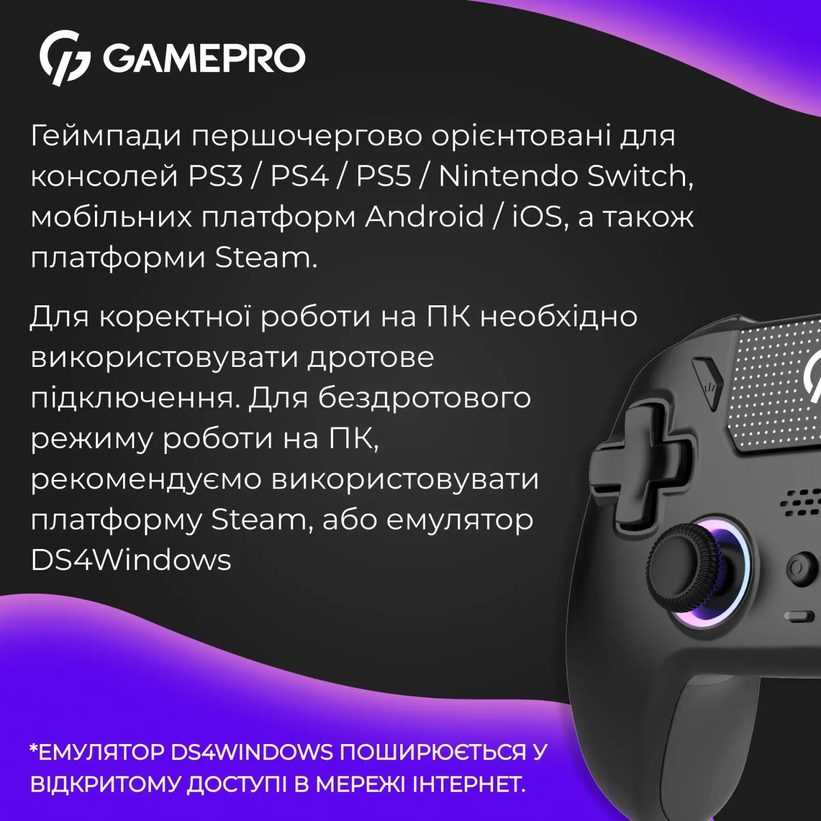 Геймпад GamePro GPS20B Black UA