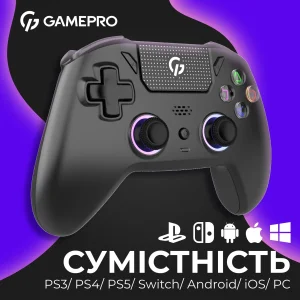 Геймпад GamePro із зарядною станцією GPS20BDOC Black UA