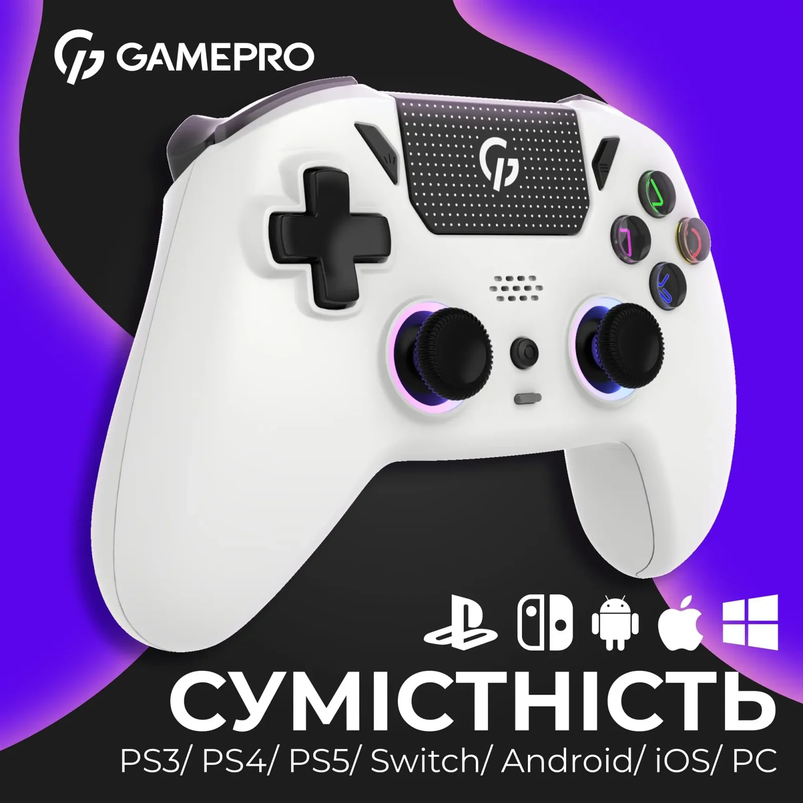 Геймпад GamePro GPS20W White UA