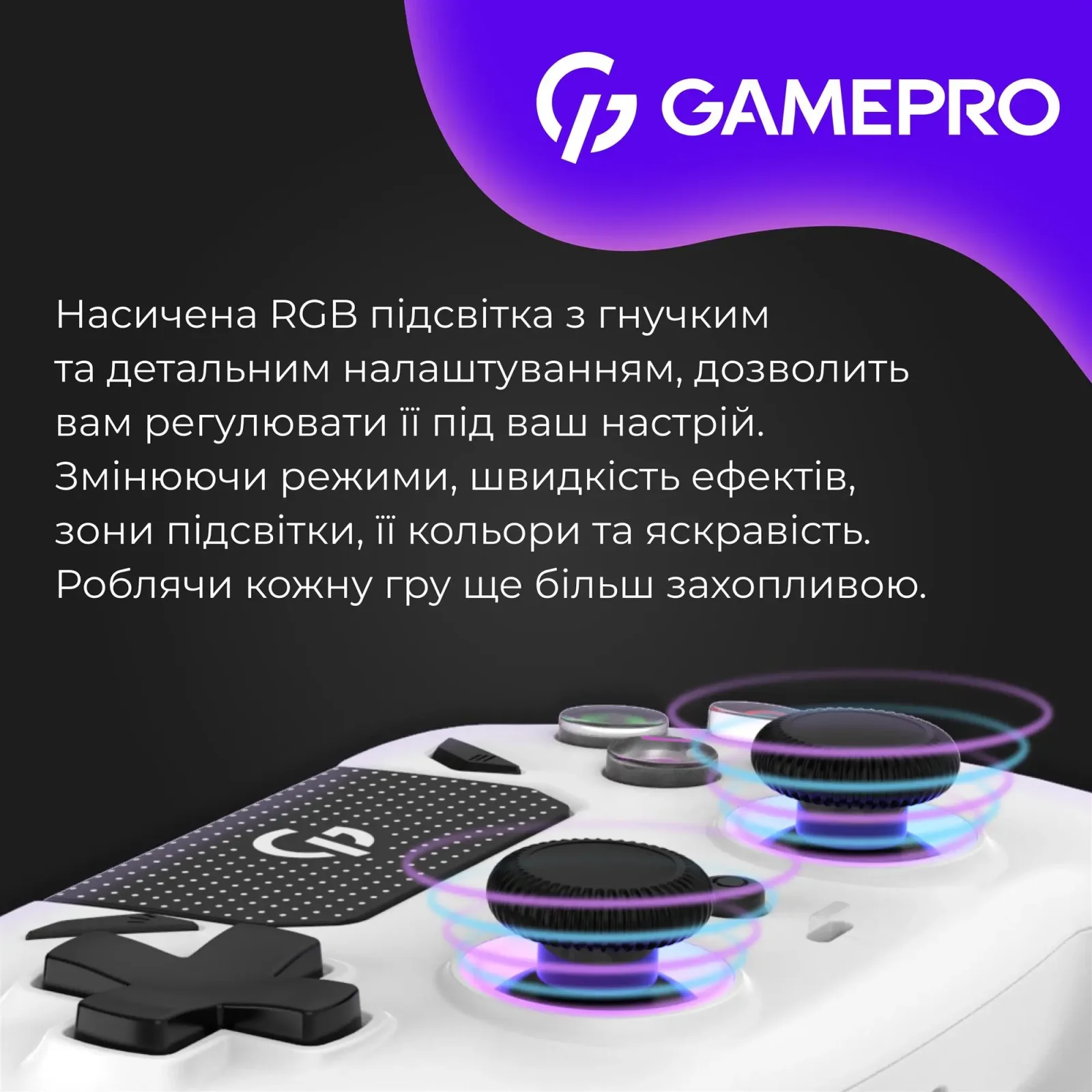 Геймпад GamePro GPS20W White UA