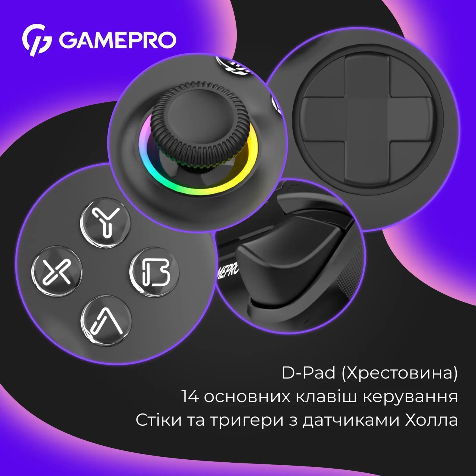 Геймпад GamePro с зарядной станцией GPX13BDOC Black UA