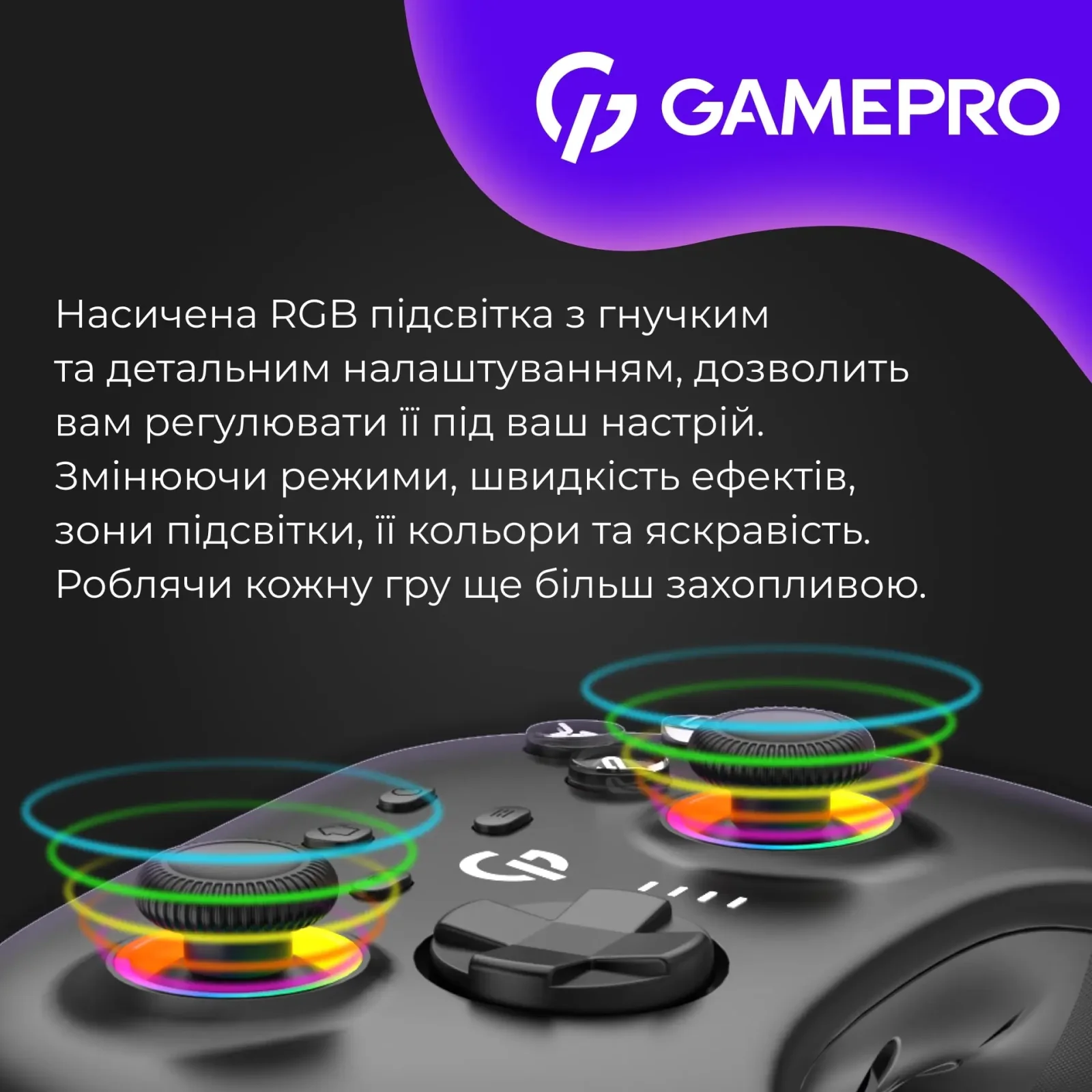 Геймпад GamePro с зарядной станцией GPX13BDOC Black UA