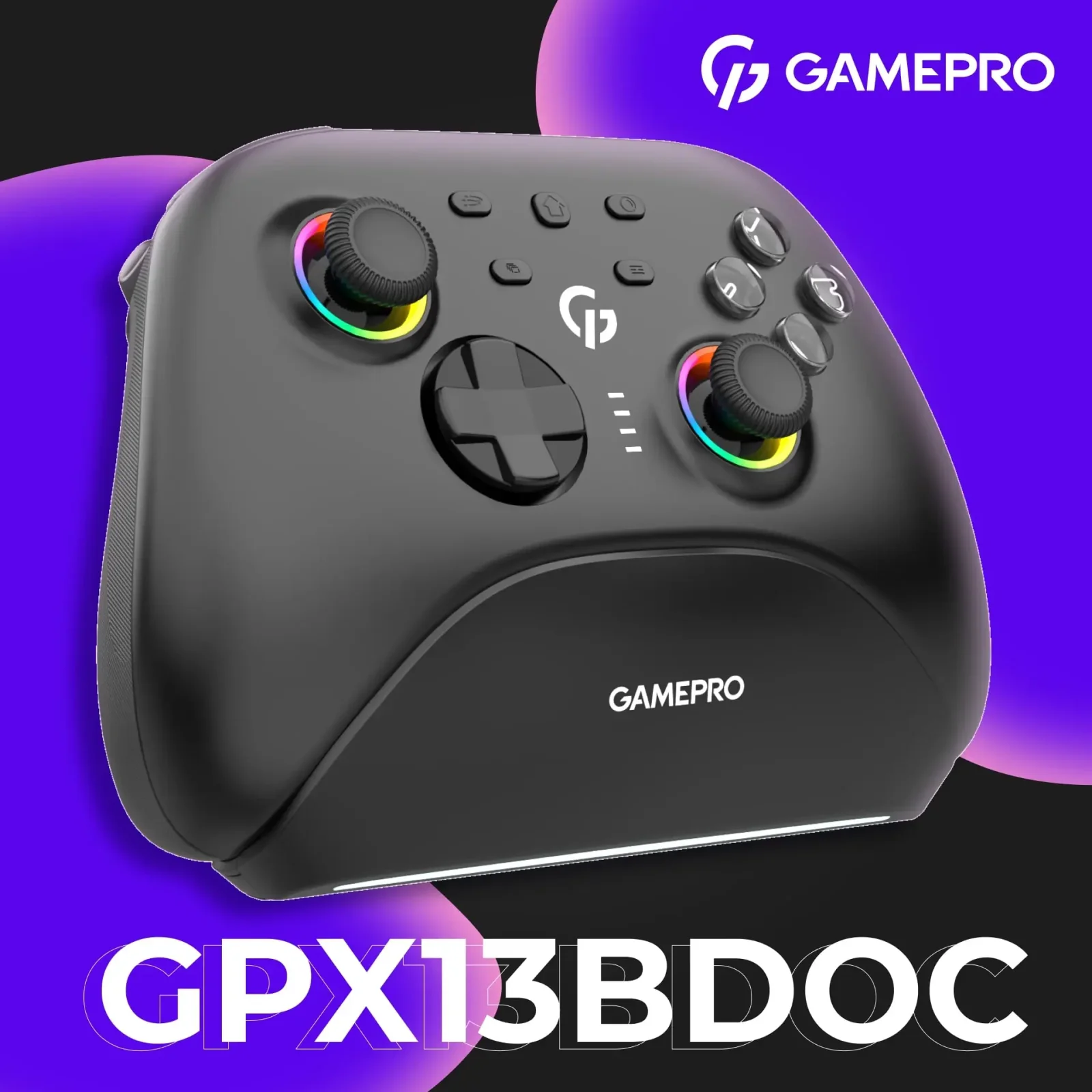Геймпад GamePro с зарядной станцией GPX13BDOC Black UA