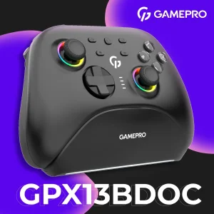 Геймпад GamePro с зарядной станцией GPX13BDOC Black UA