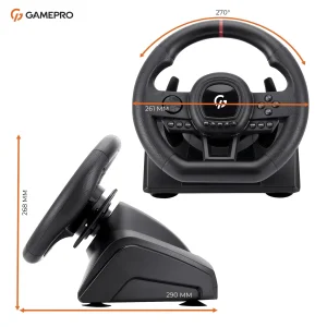 Руль GamePro RW038PM с педалями и коробкой передач UA