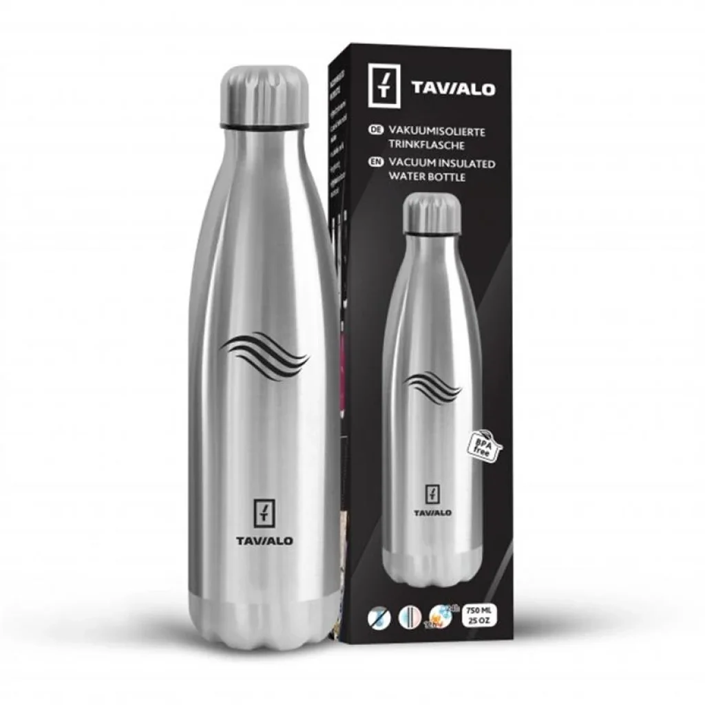 Термопляшка Tavialo 750 мл срібляста (191750109) UA