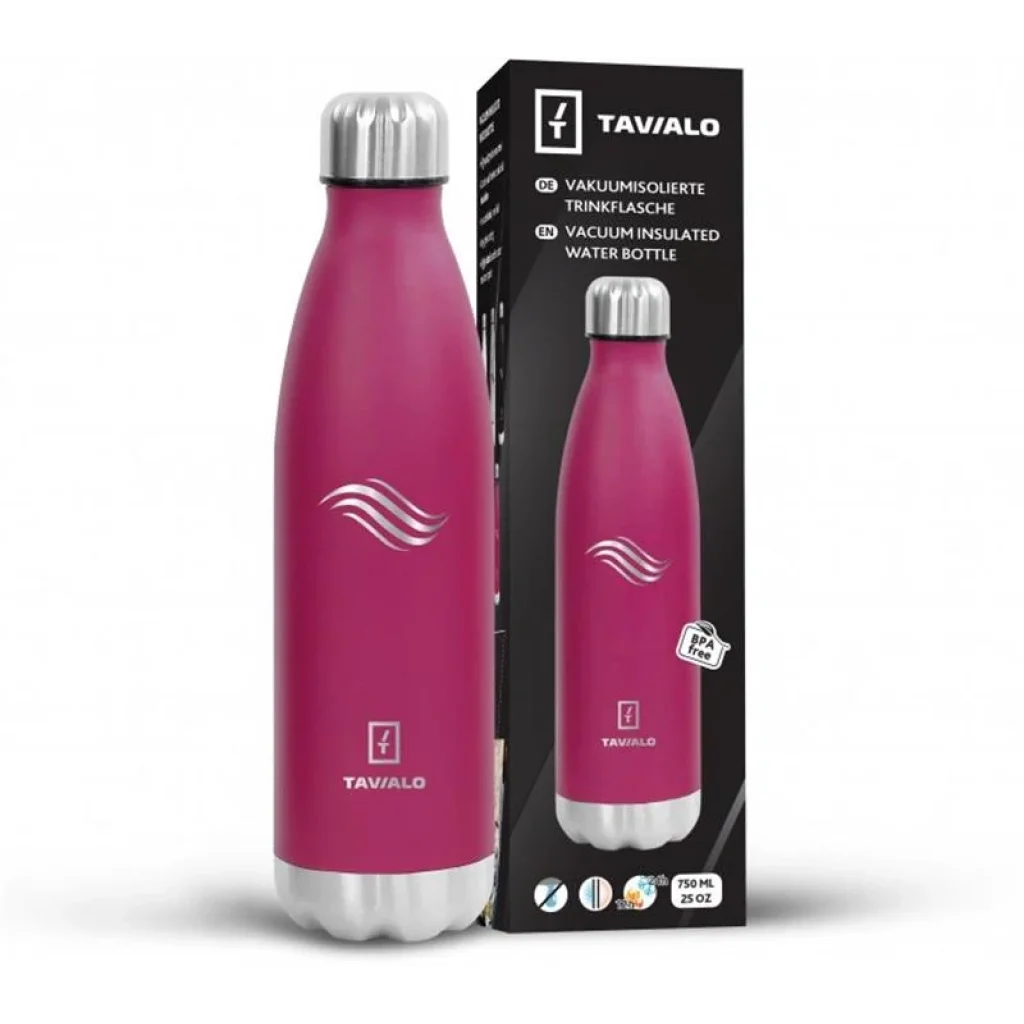 Термопляшка Tavialo 750 мл бордова (191750103) UA