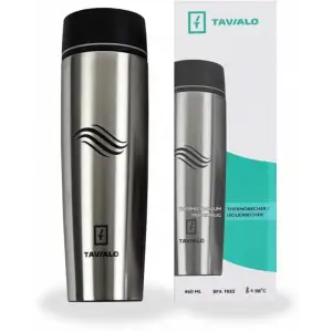 Термобутылка Tavialo 460 мл металлический серебристый + 2 уплотнительных кольца (190460109) UA