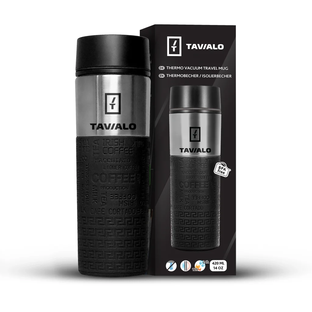 Термокружка Tavialo 420мл Black (190420101) UA
