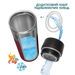 Термокухоль Tavialo 420мл Red (190420103) UA