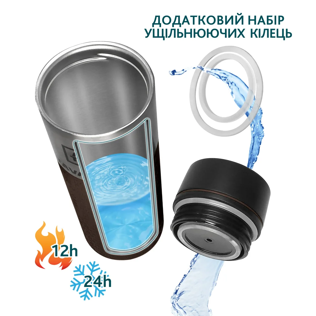 Термокухоль Tavialo 420мл Brown (190420112) UA