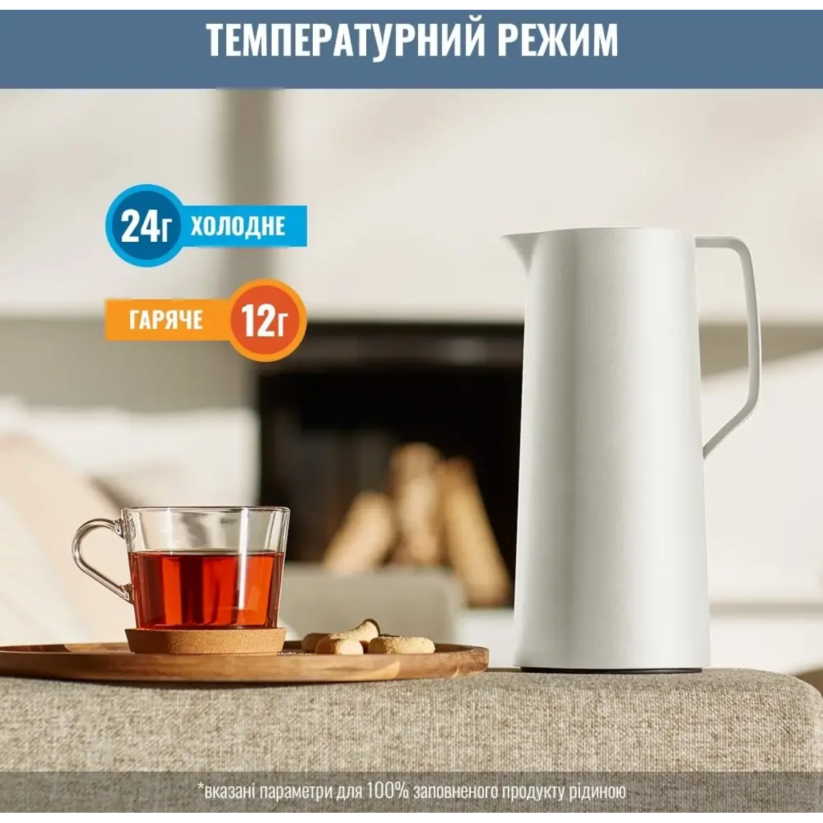 Термоглечик Tefal Motiva 1 л White (N4170410) UA