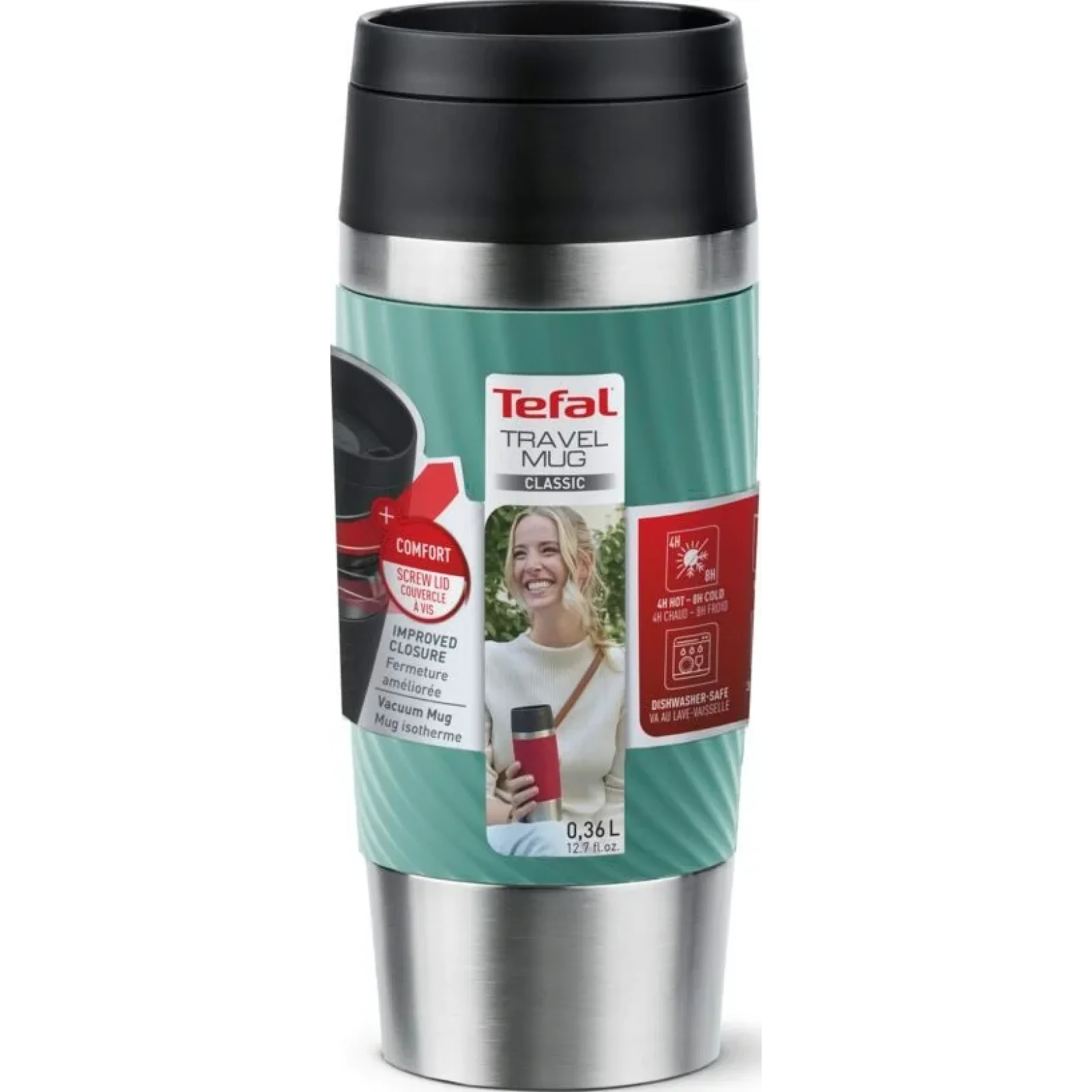 Термочашка Tefal Travel Mug Classic Twist 360 мл Green (N2024310) UA