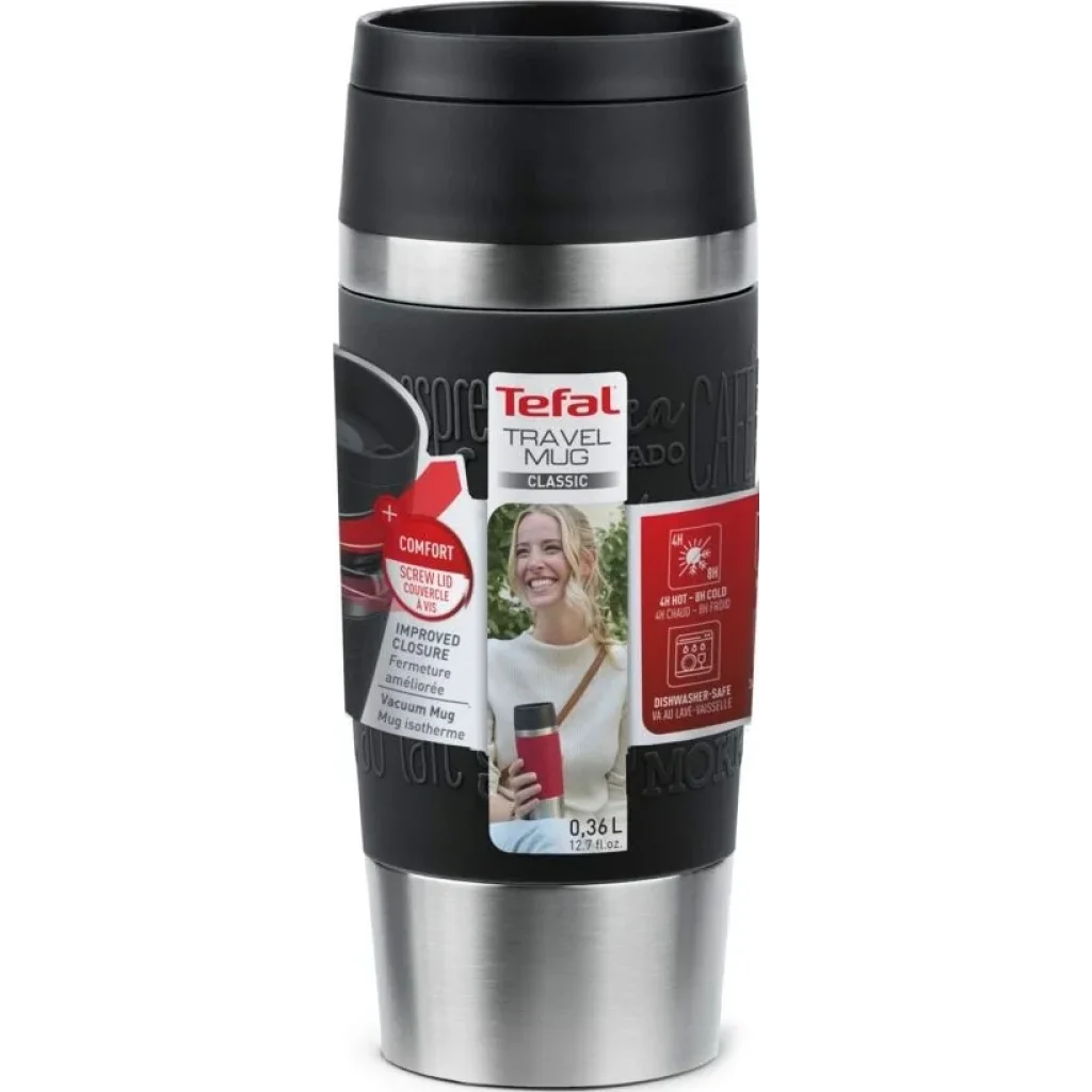 Термокухоль Tefal Travel Mug Classic 360 мл Black (N2020210) UA