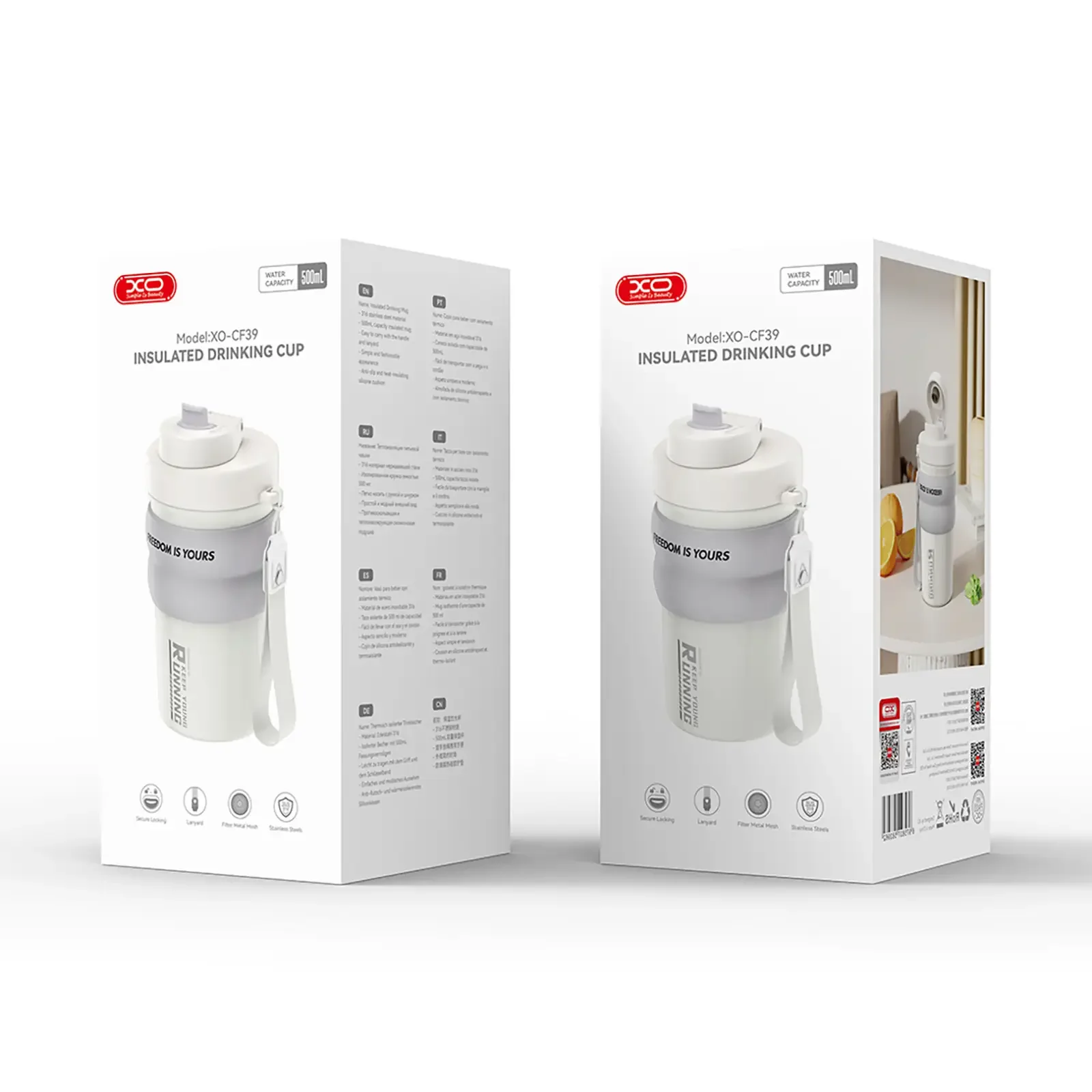 Термочашка XO CF39 White UA