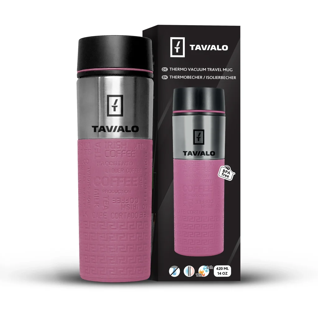 Термокухоль Tavialo 420мл Pink (190420111) UA
