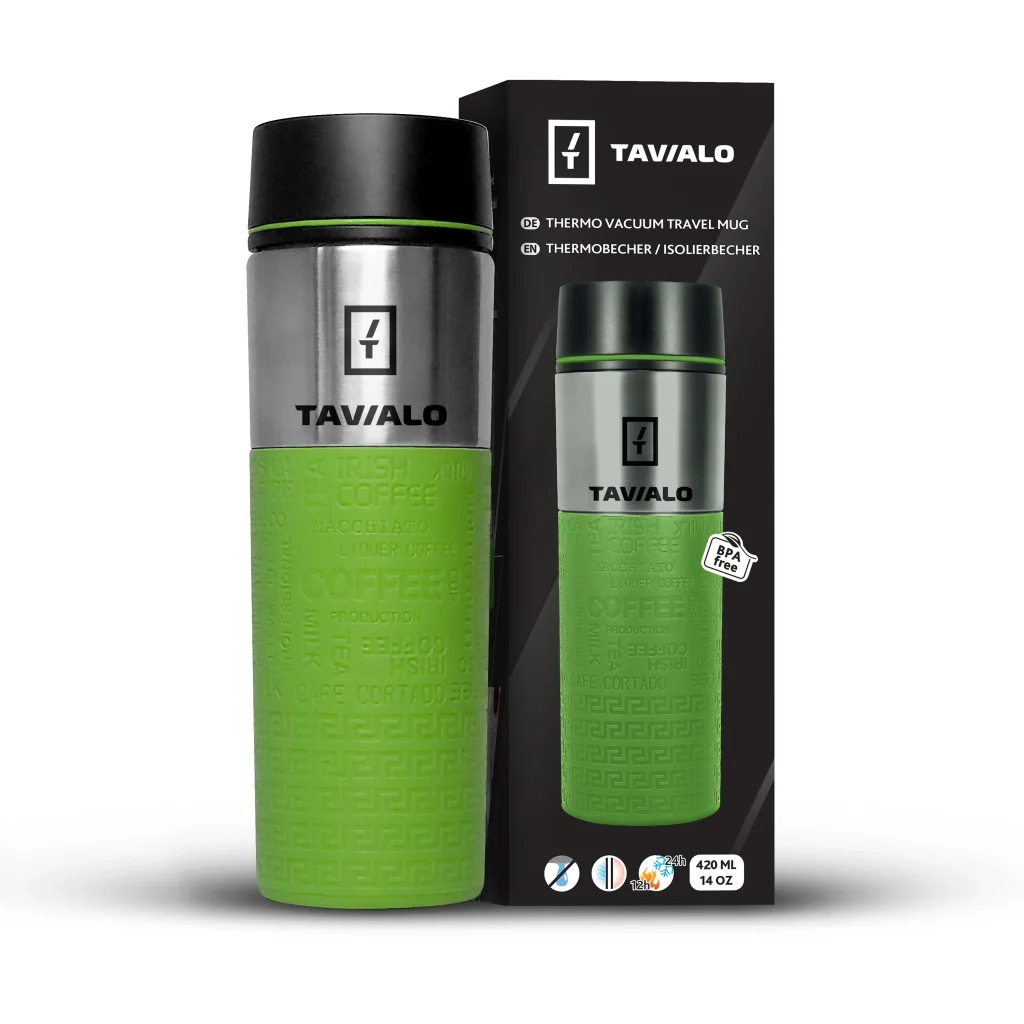 Термокружка Tavialo 420мл Green (190420113) UA