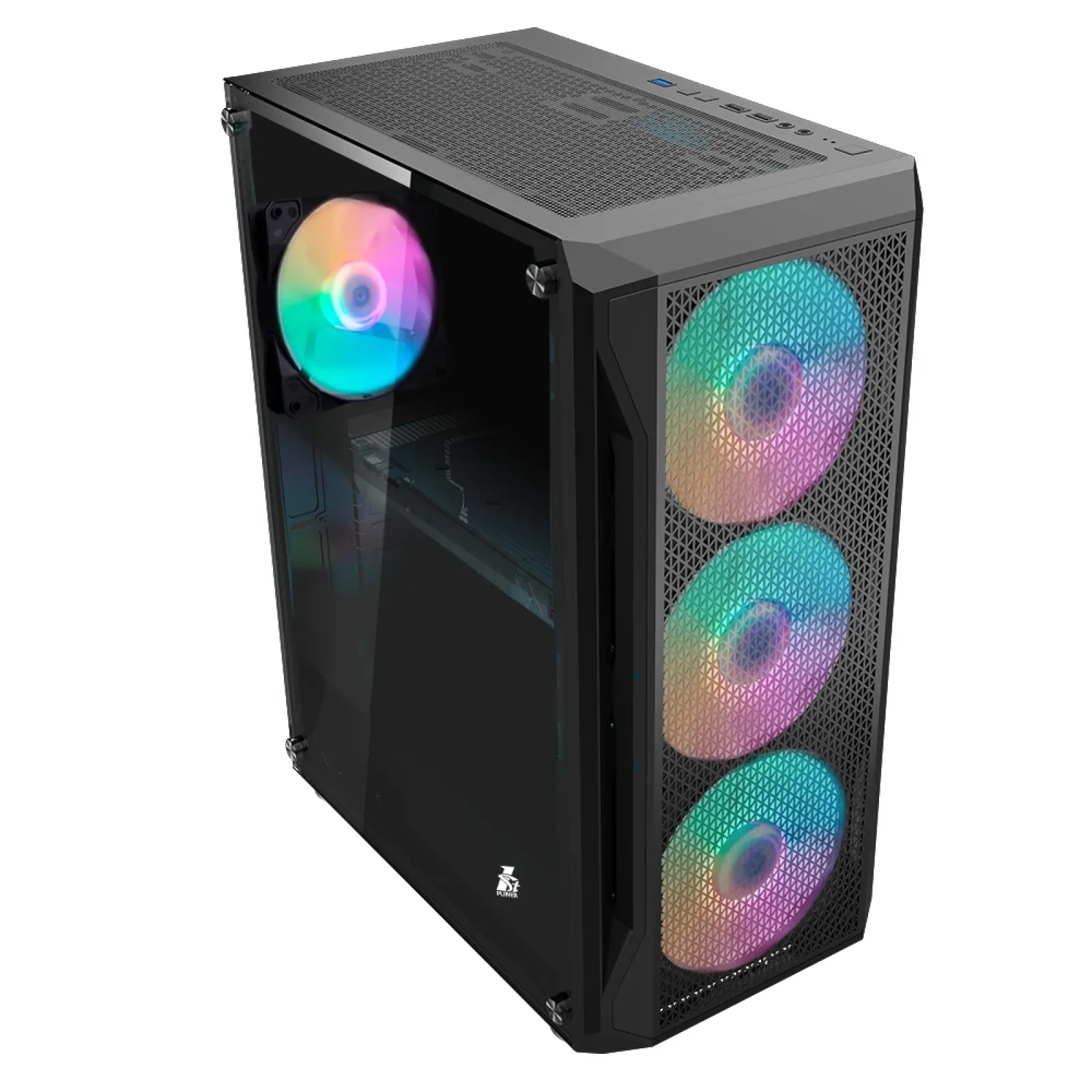 Корпус 1stPlayer X5-3G6P-1G6 Black без БЖ UA