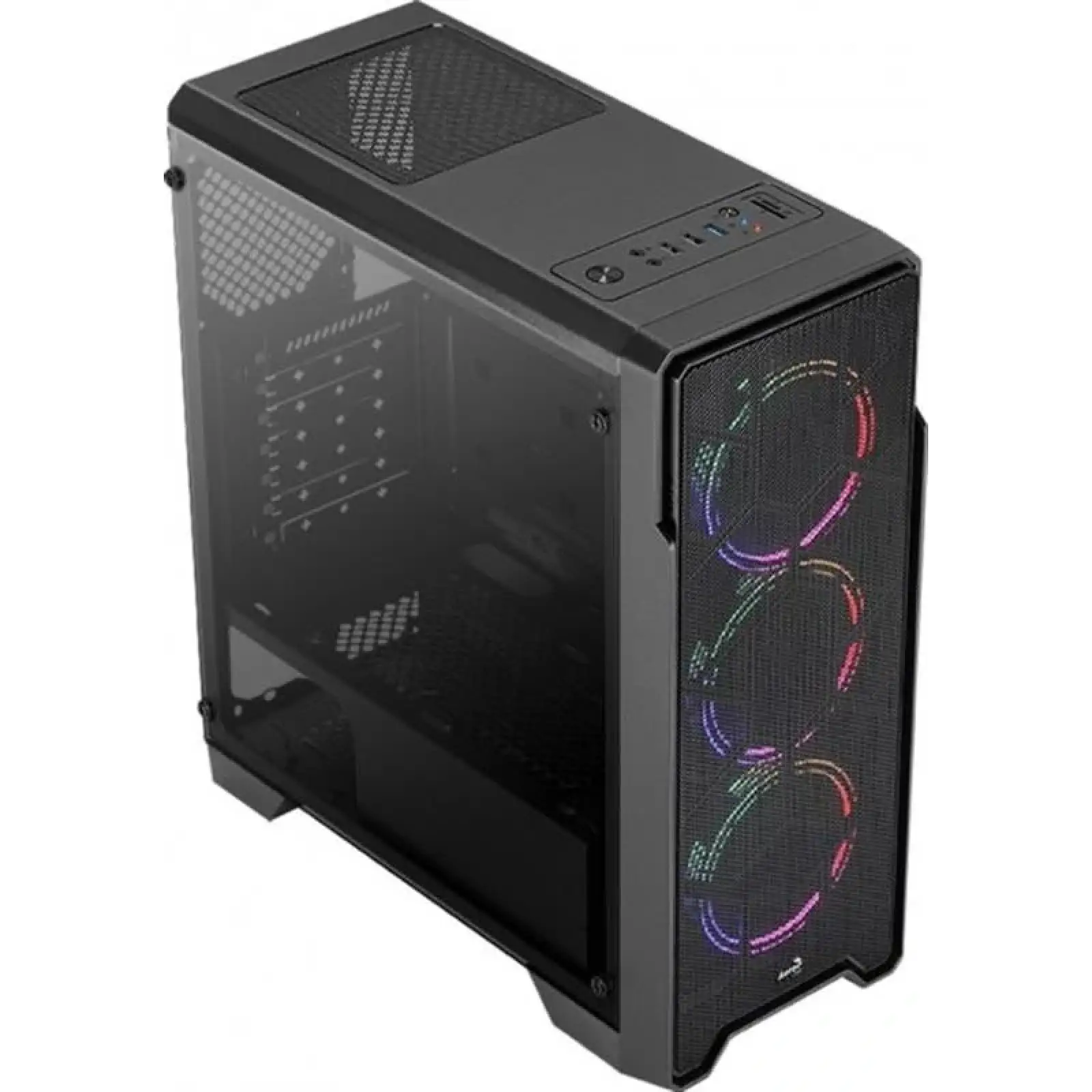 Корпус AeroCool Ore Saturn FRGB-G-BK-v1 (ACCM-PV21033.11) Black без БЖ UA