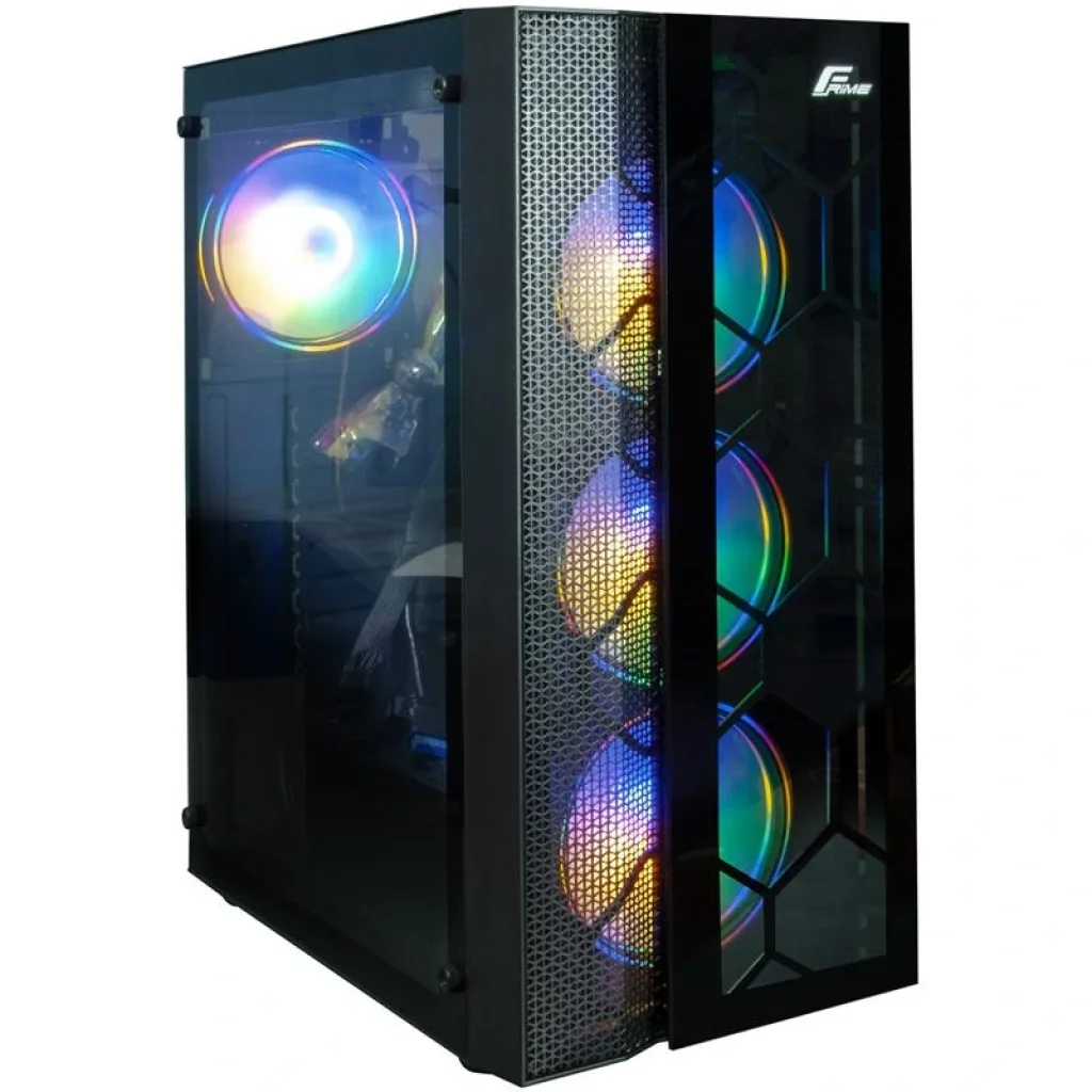 Корпус Frime Nucleus Black USB 3.0 без БЖ (Nucleus-U3-GLS-4DTRMLT16.6WP) UA