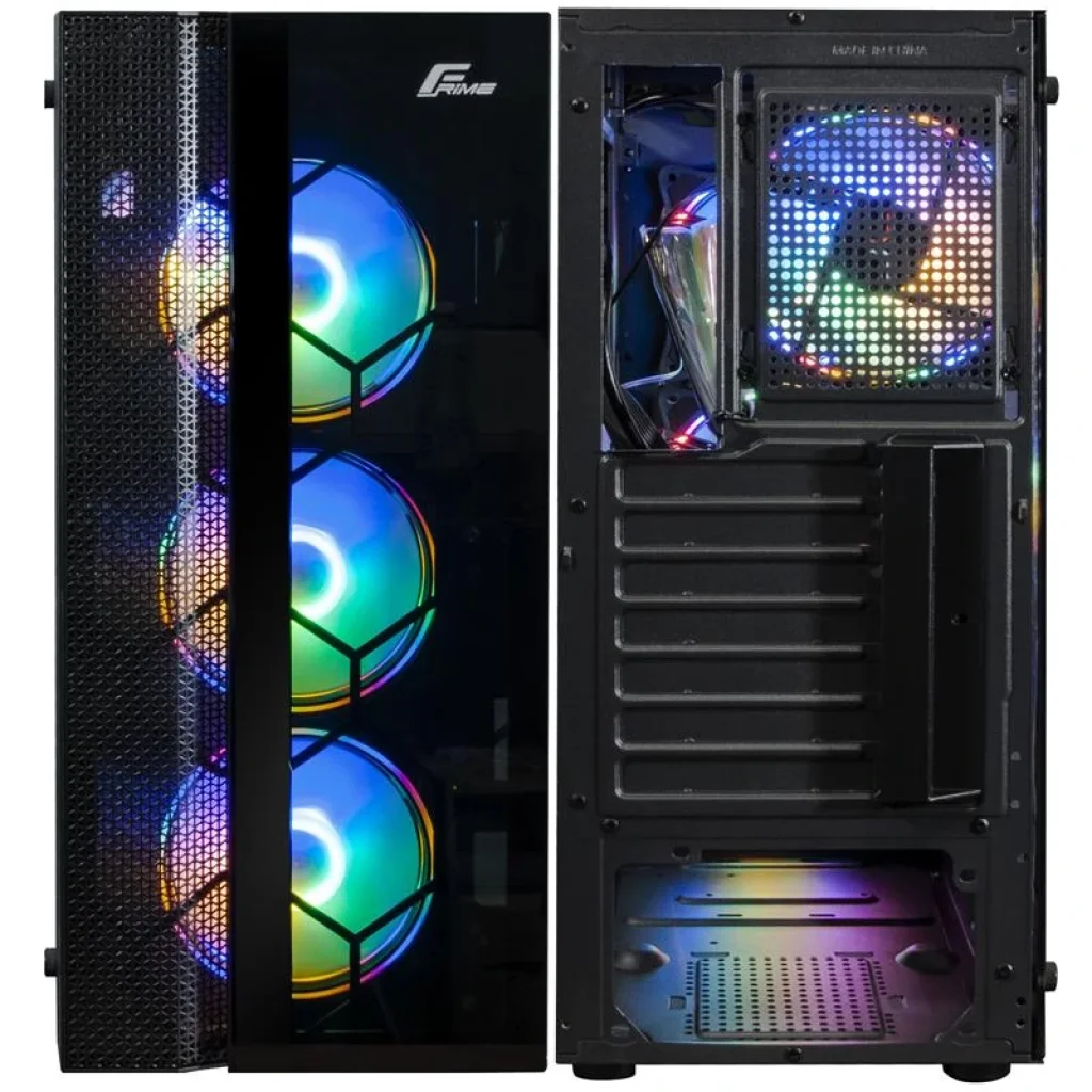 Корпус Frime Nucleus Black USB 3.0 без БЖ (Nucleus-U3-GLS-4DTRMLT16.6WP) UA