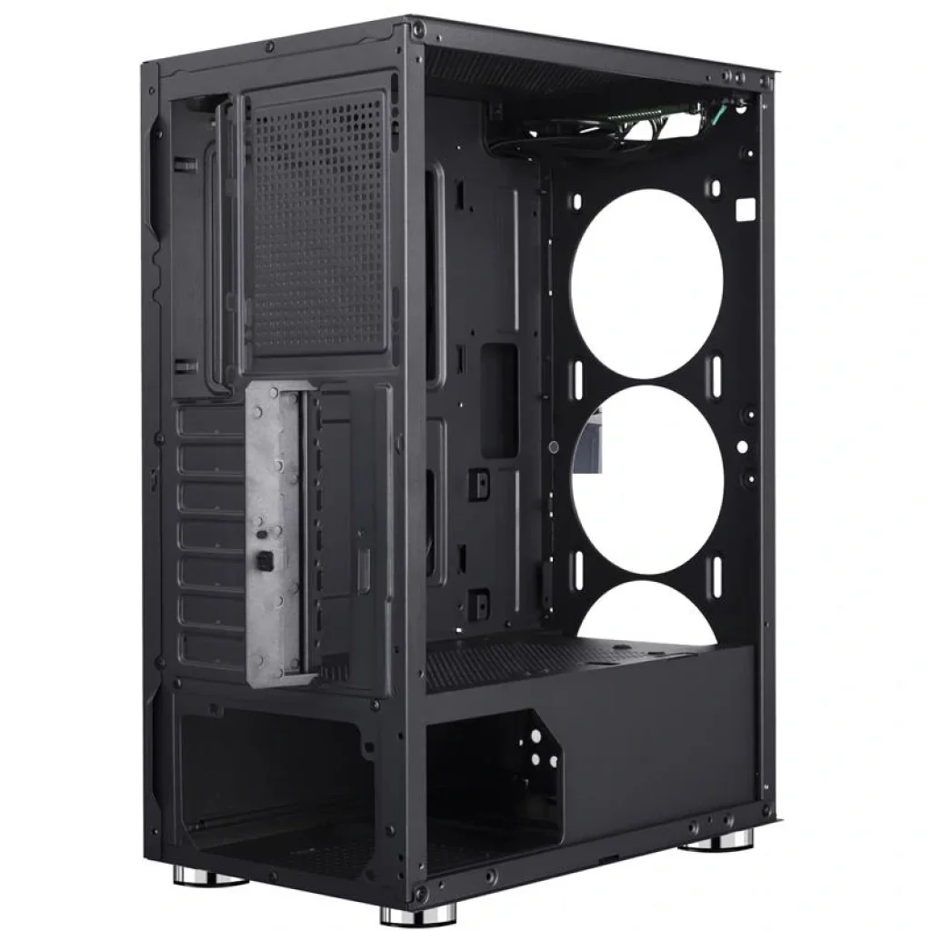 Корпус Frime Nucleus Black USB 3.0 без БЖ (Nucleus-U3-GLS-4DTRMLT16.6WP) UA