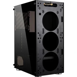 Корпус Frime Nucleus Black USB 3.0 без БЖ (Nucleus-U3-GLS-4DTRMLT16.6WP) UA
