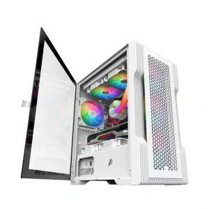 Корпус 1stPlayer T3-4F1-W-WH White без БЖ UA
