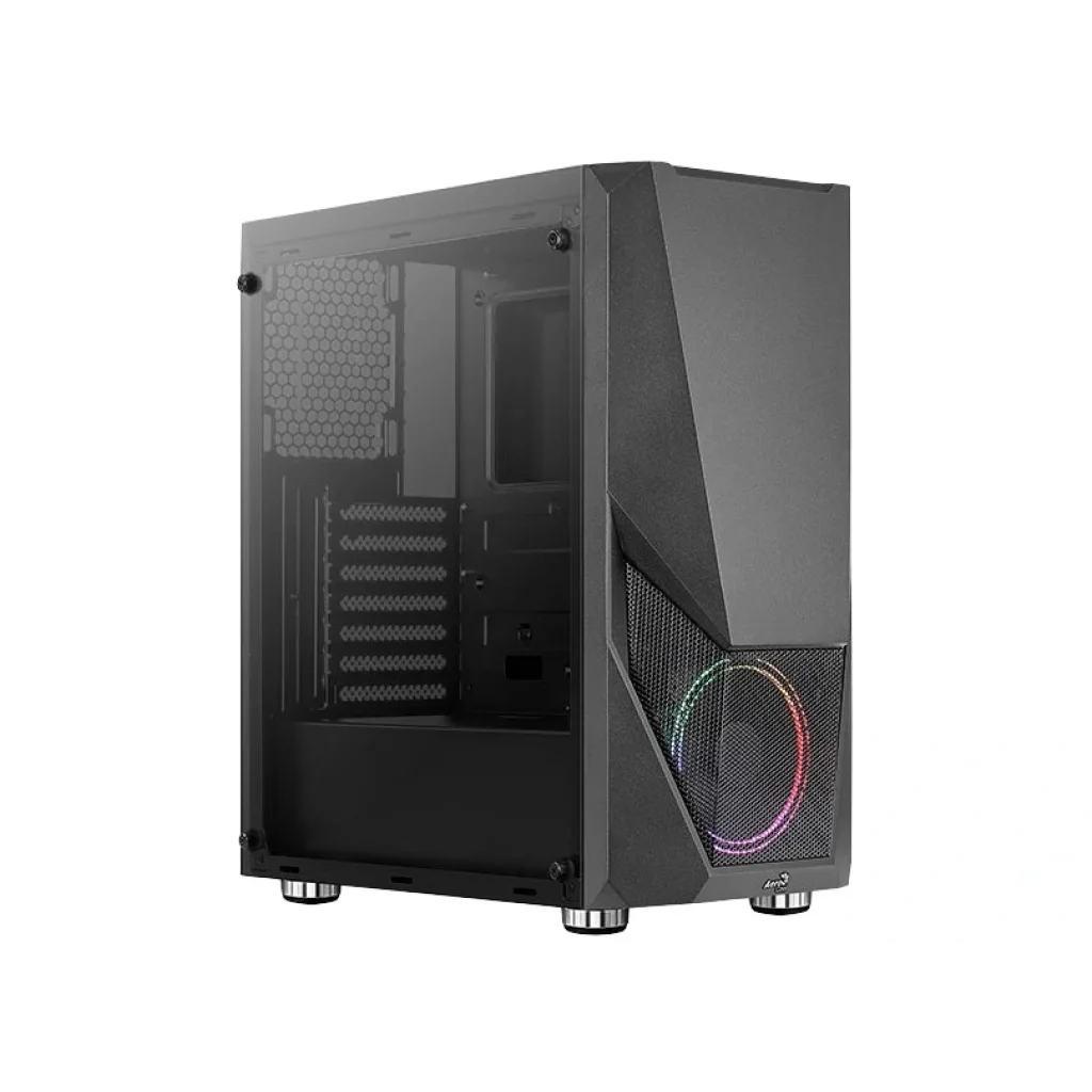 Корпус AeroCool Zauron Saturn FRGB-G-BK-v2 (ACCM-PV23023.11) Black без БЖ UA