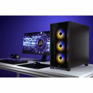 Корпус Corsair iCUE 4000X RGB Tempered Glass Black (CC-9011204-WW) без БП UA
