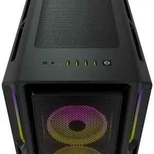 Корпус Corsair iCUE 5000T RGB Tempered Glass Black (CC-9011230-WW) без БП UA
