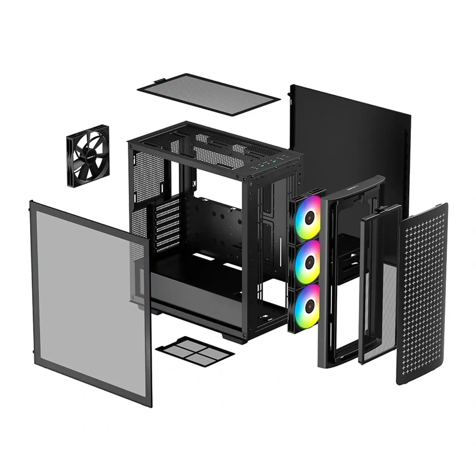 Корпус DeepCool CK560 Black (R-CK560-BKAAE4-G-1) без БЖ UA
