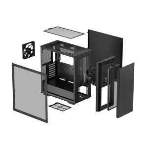 Корпус DeepCool CK500 Black (R-CK500-BKNNE2-G-1) без БП UA