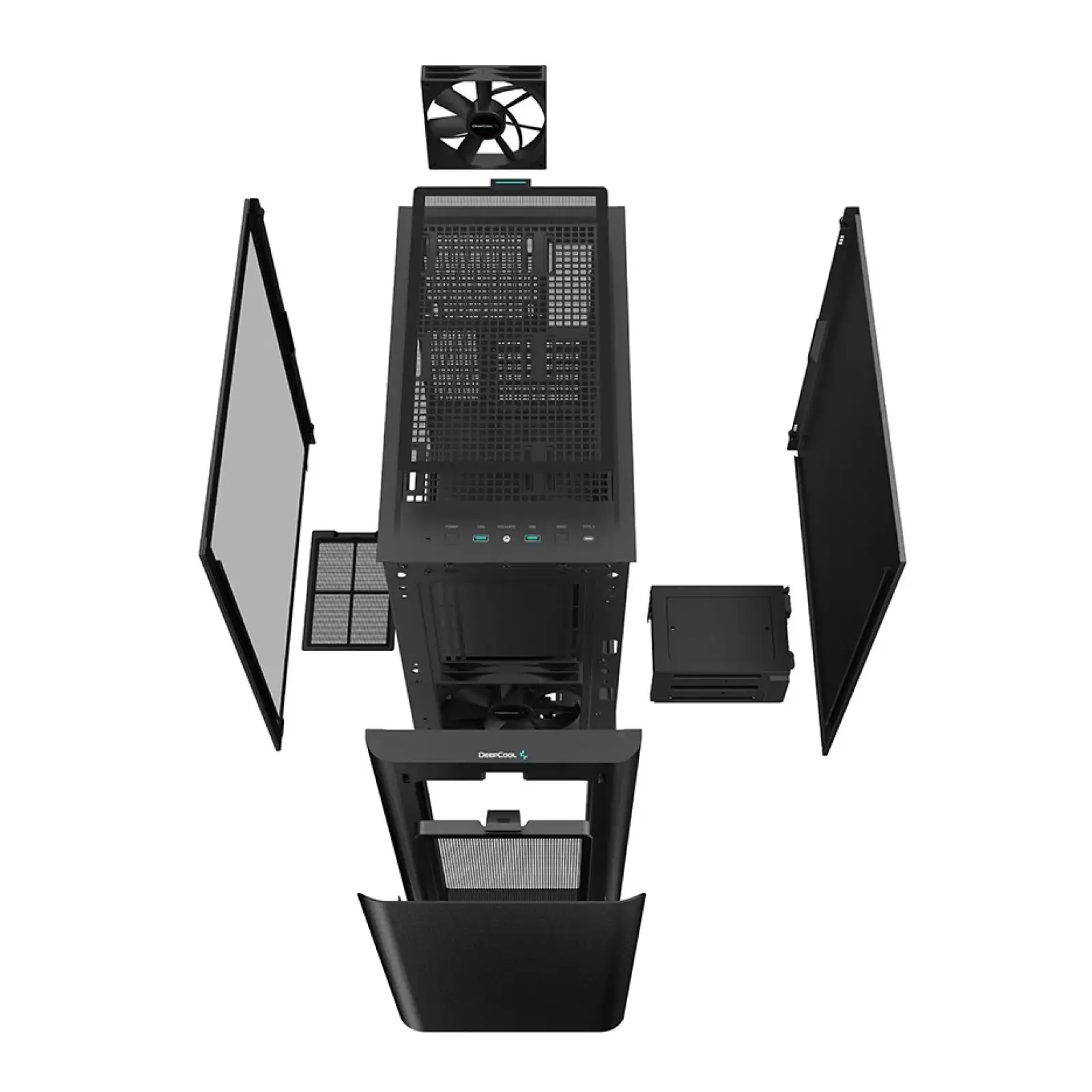 Корпус DeepCool CK500 Black (R-CK500-BKNNE2-G-1) без БП UA