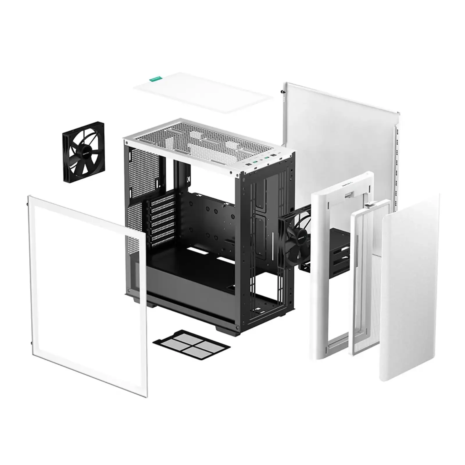 Корпус DeepCool CK500 White (R-CK500-WHNNE2-G-1) без БЖ UA