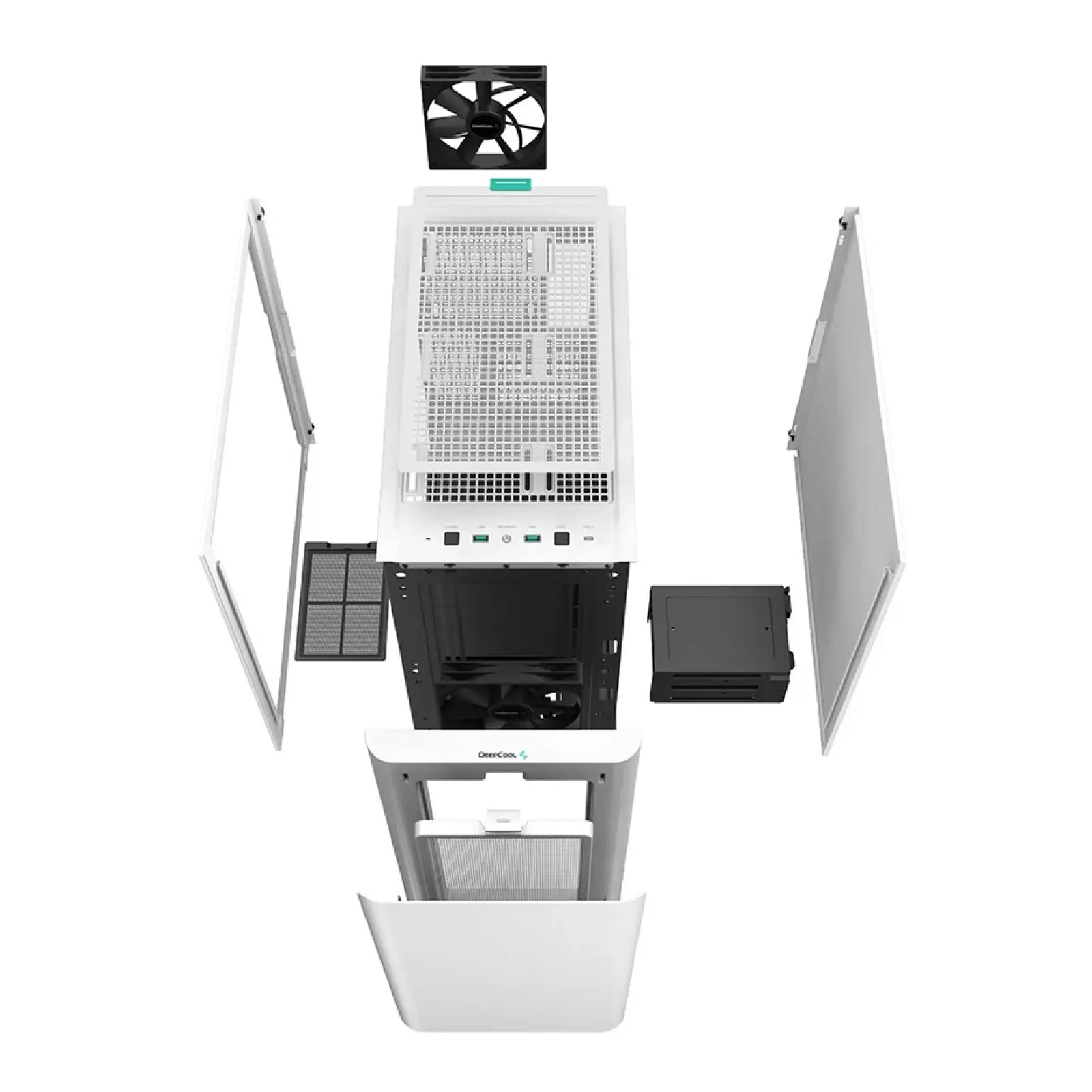 Корпус DeepCool CK500 White (R-CK500-WHNNE2-G-1) без БЖ UA