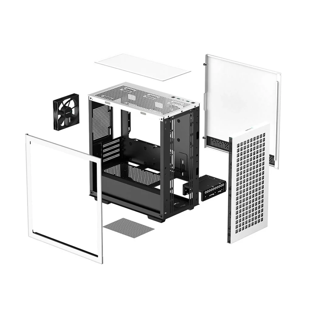 Корпус DeepCool CH370 White (R-CH370-WHNAM1-G-1) без БЖ UA