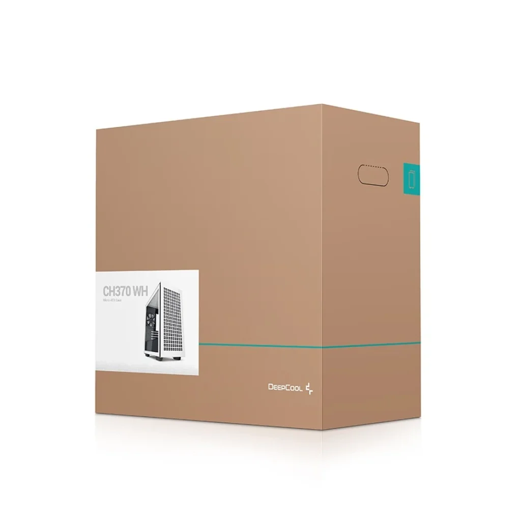 Корпус DeepCool CH370 White (R-CH370-WHNAM1-G-1) без БЖ UA