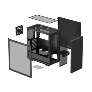 Корпус DeepCool CH510 Black (R-CH510-BKNNE1-G-1) без БЖ UA