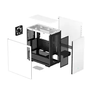 Корпус DeepCool CH510 White (R-CH510-WHNNE1-G-1) без БЖ UA